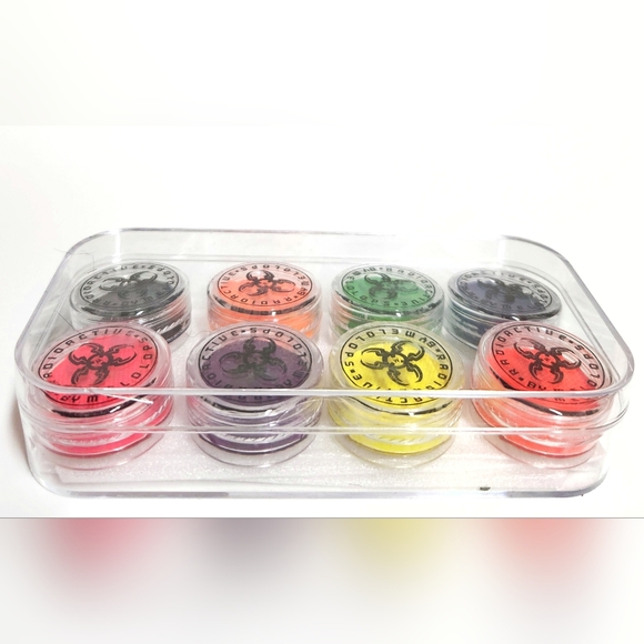 By Melolops Radioactive Face and Body Mini Water Ink Set 8 Neon UV Shades NIB - Picture 9 of 15